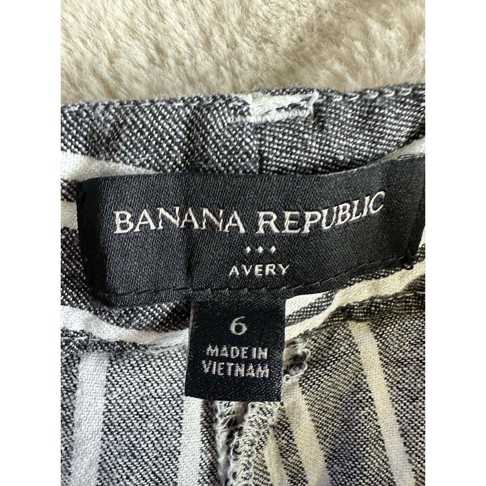 Banana Republic Crop Pants Size 6 Linen - Picture 4 of 6